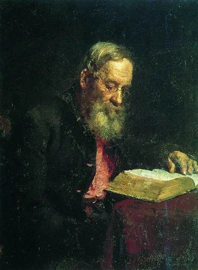 Portrait of Efim Repin, the Artist's Father Ilya Repin